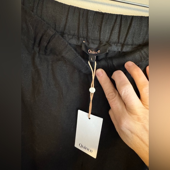 Quince 100% European Linen
Pants Black large nwt  resort wear - Picture 3 of 7
